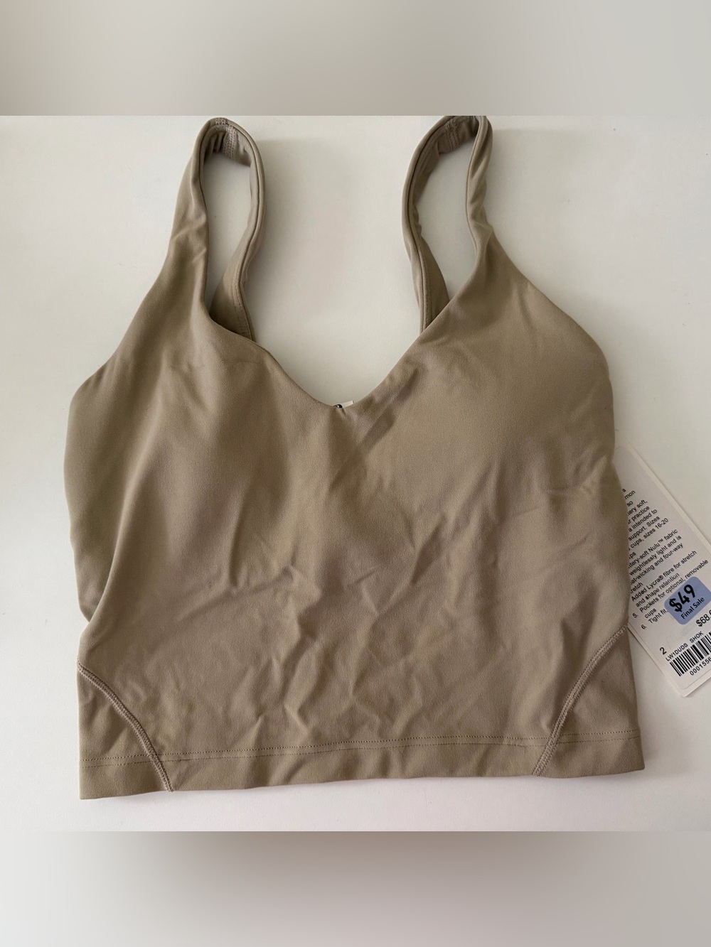 NWT Lululemon Align Tank SHOK Size 2